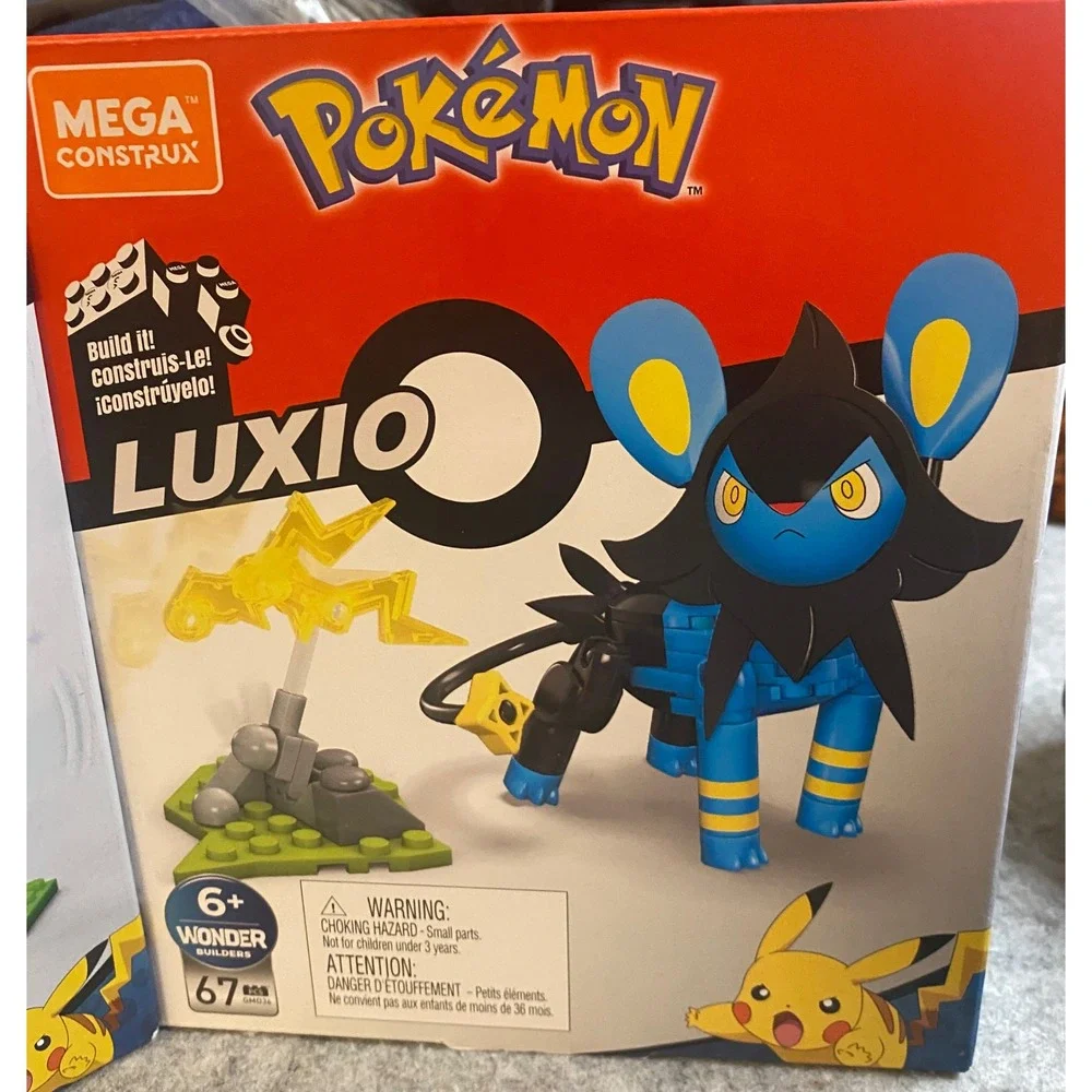 Mega Construx Pokemon Galarian Ponyta & Luxio Building Sets LOT OF 2